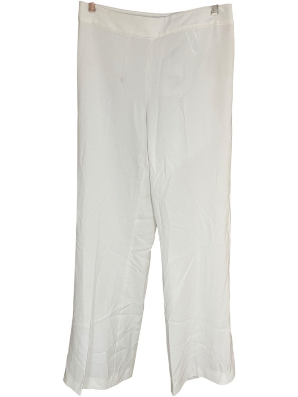 Zara Long Flowy Pants Ecru White